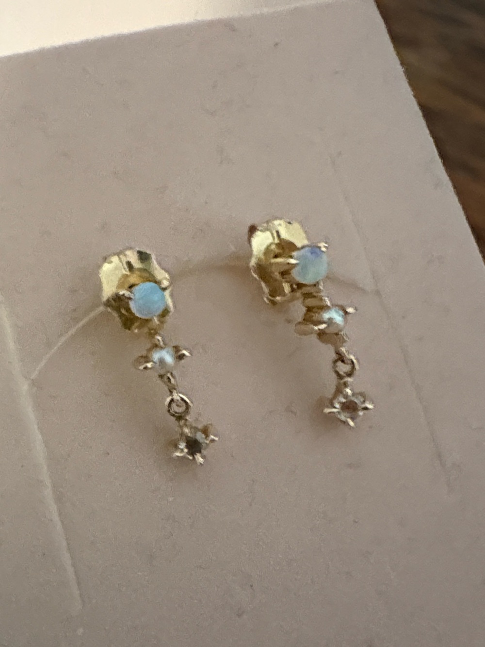 CATBIRD Petite Opal Spring Fairy Earrings - Picture 12 of 16